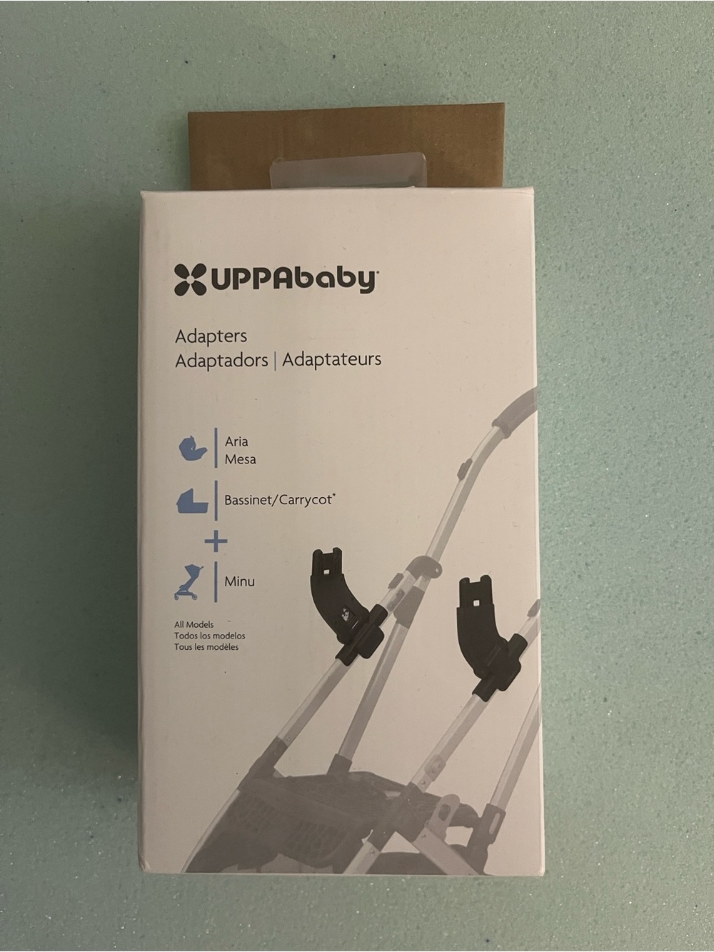 UPPAbaby Black Adapters for Aria, Mesa, Bassinet & Minu
